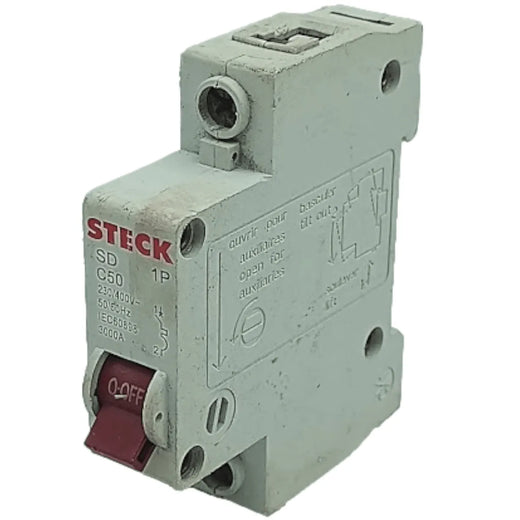 Disjuntor Monopolar Steck SD C50 230/400V 50/60HZ - Cabo Eletro