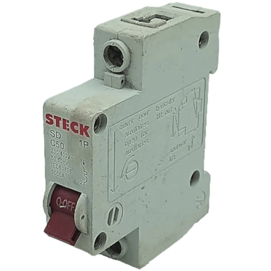 Disjuntor Monopolar Steck SD C50 230/400V 50/60HZ - Cabo Eletro