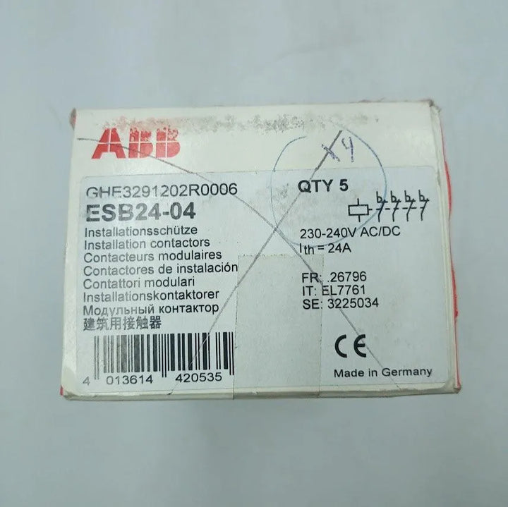 Contator de Instalação ESB24-04 24A 400v 230/240VAC/DC - Cabo Eletro