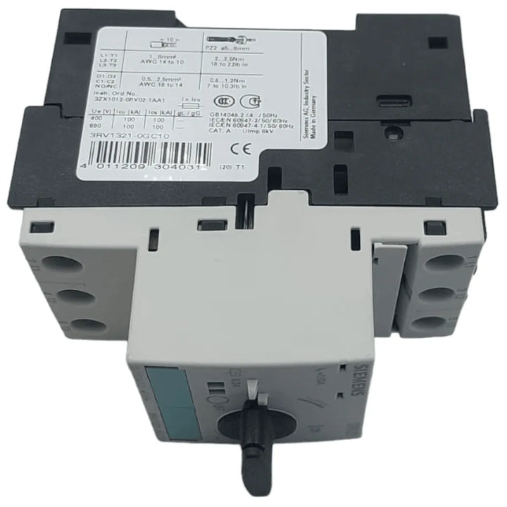 Disjuntor Motor Siemens 3rv1321-0gc10 0,63A - Cabo Eletro