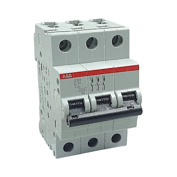 Disjuntor Tripolar ABB S203-C16 Curva C 16A 400v 6kA - Cabo Eletro