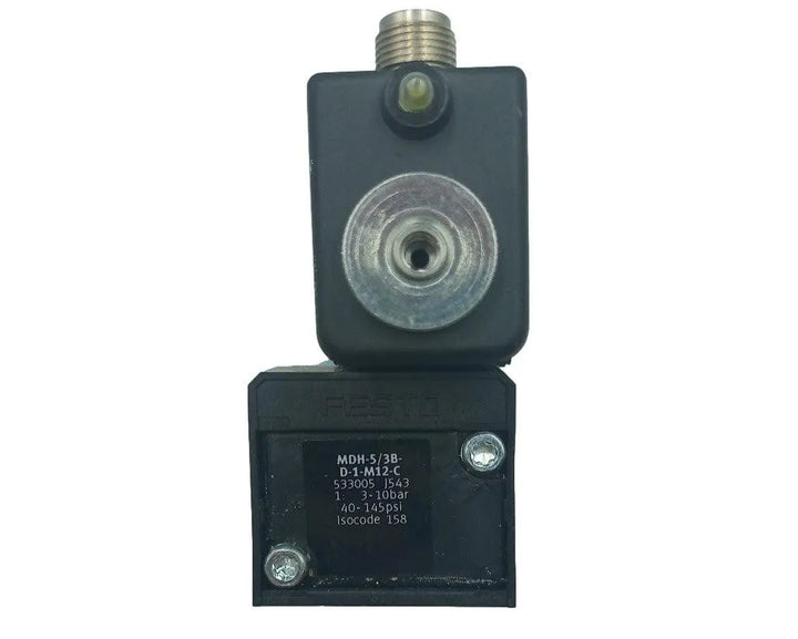 Válvula Solenoide Festo MDH-5/3B-D-1-M12-C 533005 - Cabo Eletro