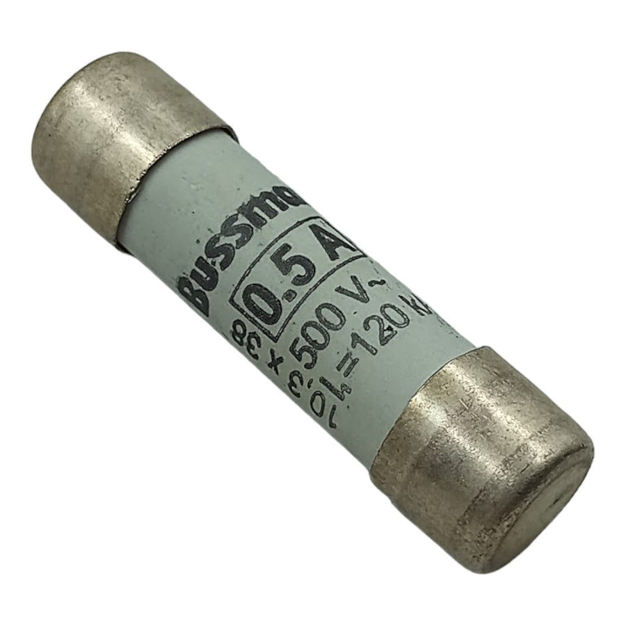Fusivel Bussmann 10,3x38 0.5a 500v 120ka 10 Peças - Cabo Eletro