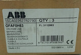 Fusível gG ABB OFAF0H63 1SCA022627R2790 63A 500v 120kA Kit 3 - Cabo Eletro