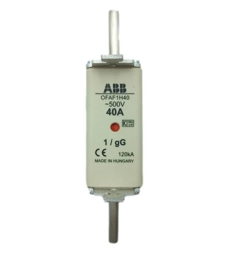 Fusível gG ABB OFAF1H40 1SCA022627R3760 40A 500v 120kA - Cabo Eletro
