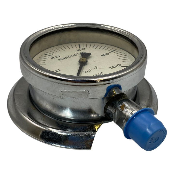 Manômetro OKAM DN92mm 0 a 100KGF/CM2 3/4NPT - Cabo Eletro