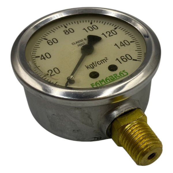 Manômetro Famabras DN 55mm 0 a 160Kgf/cm² 1/4NPT - Cabo Eletro