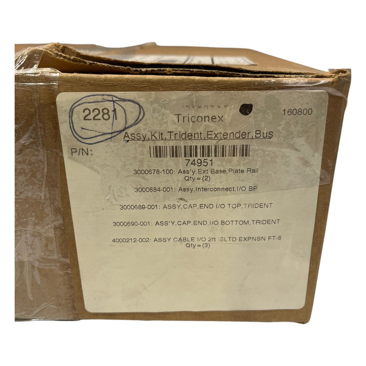 Kit de montagem de Barramento Triconex 2281 - Cabo Eletro