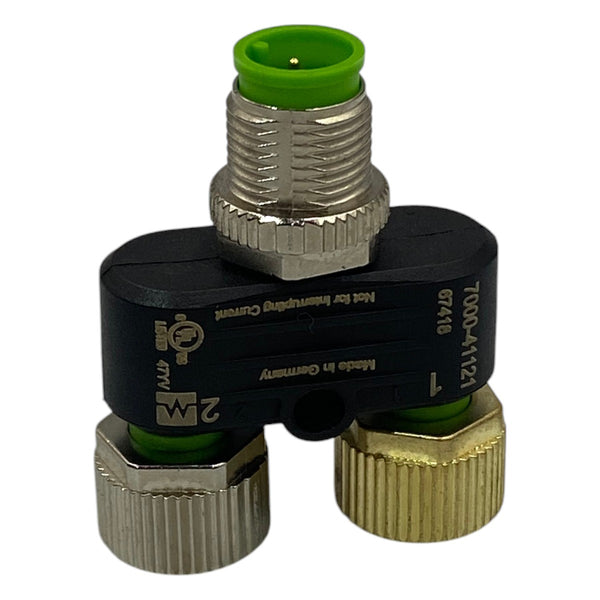 Conector Macho m12 / 2x Fêmea M12 Murr 7000-41121 - Cabo Eletro