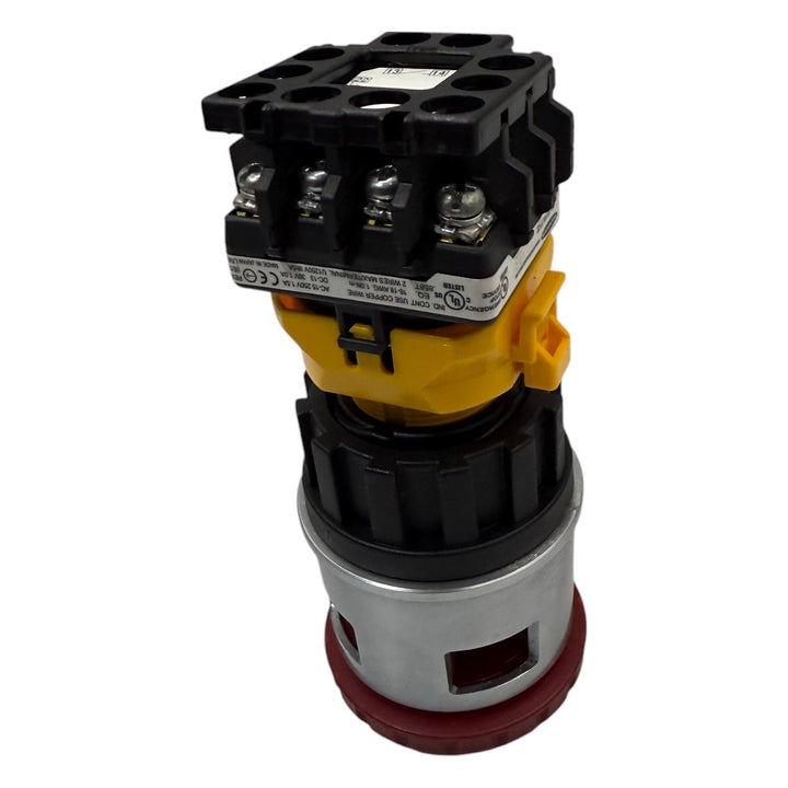 Botão emergência Banner SSA-EB1ML1P-22 44mm 2NA+2NF LED 24v - Cabo Eletro