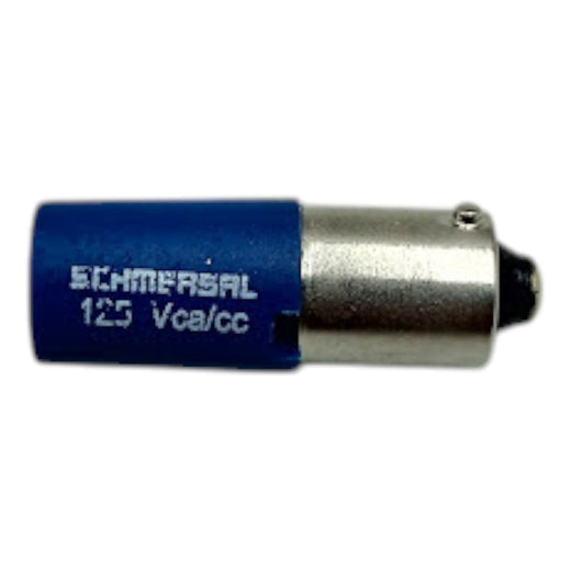 Lâmpada Sinalizador LED AZUL BA9S SCHMERSAL 125Vca/cc - Cabo Eletro