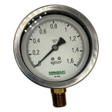 Manômetro Famabras DN 105mm 0 a 1,6kgf/cm² 1/2NPT - Cabo Eletro