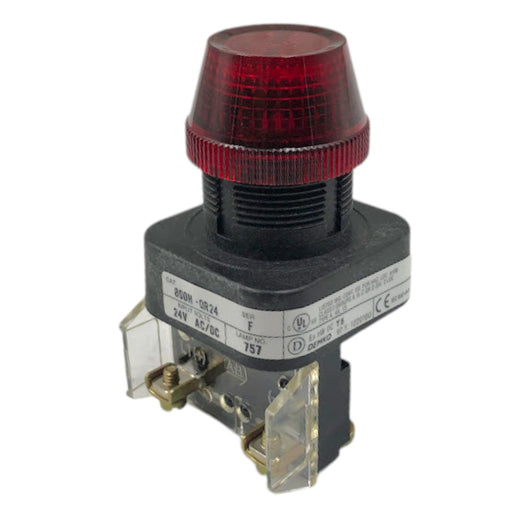 Luz Piloto Vermelha Allen-Bradley 800H-QR24 24v 30mm - Cabo Eletro