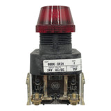 Luz Piloto Vermelha Allen-Bradley 800H-QR24 24v 30mm - Cabo Eletro