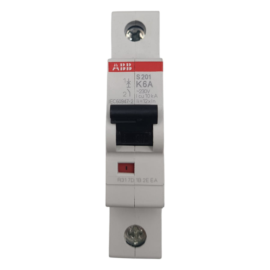 Disjuntor Monopolar ABB S201-K6A Curva K 6A 230v 10kA - Cabo Eletro