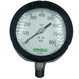 Manômetro Famabras 115mm 1/2NPT 0 a 800PSI USADO - Cabo Eletro