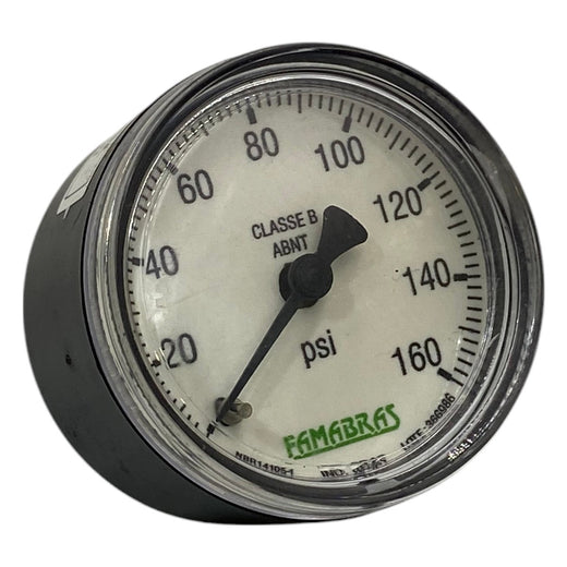 Manômetro Famabras DN 40mm 0 a 160Psi 1/8NPT - Cabo Eletro