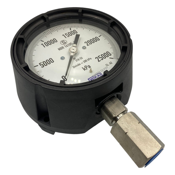Manômetro WIKA DN 104mm 0 a 2500kPa 1/2NPT