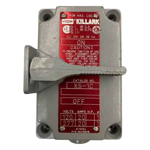 Tampa de Interruptor Killark XS-1C 120/227v 20A SPST - Cabo Eletro