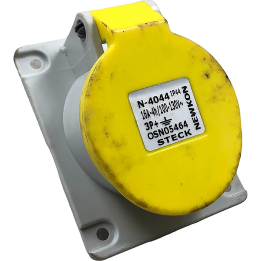 Tomada Embutir Steck N-4044 16A 4H 100-130v 3P+T IP44 - Cabo Eletro