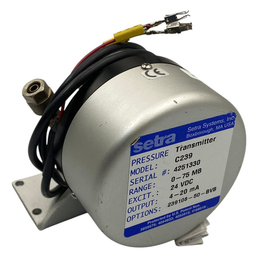 Transmissor de Pressão Setra C239 0-75MB 24vDC 4-20mA - Cabo Eletro