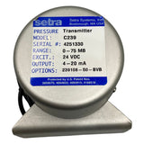 Transmissor de Pressão Setra C239 0-75MB 24vDC 4-20mA - Cabo Eletro