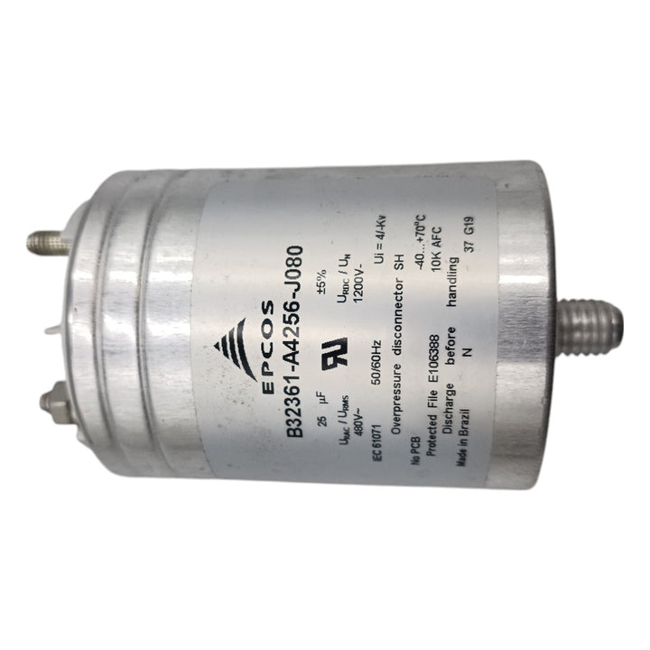 Capacitor EPCOS B32361-A4256-J080 25uF 480v 50/60Hz - Cabo Eletro