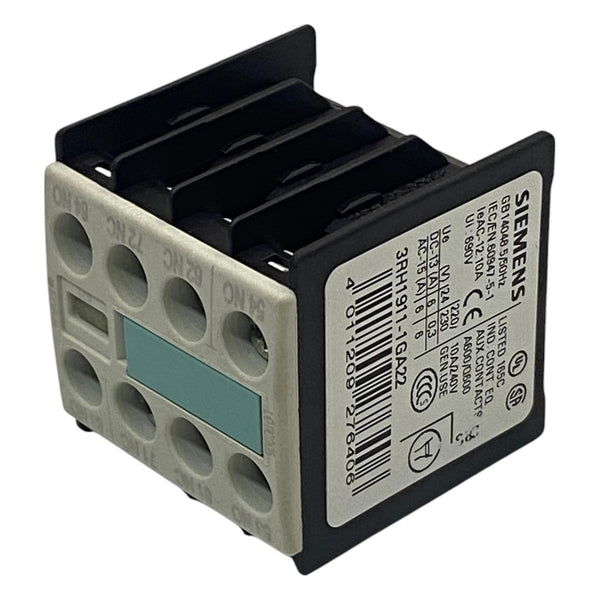 Bloco de Contato Auxiliar Siemens 3RH1911-1GA22 2NA+2NF - Cabo Eletro