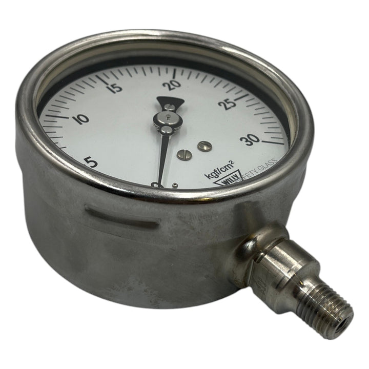 Manômetro Willy DN 110mm 0 a 30kgf/cm² 1/4NPT - Cabo Eletro