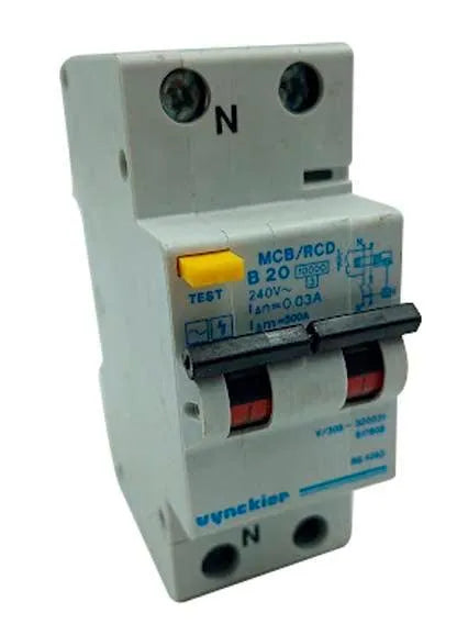 Disjuntor Diferencial Vynckier Ge 1p+n B 20a 30ma - Cabo Eletro