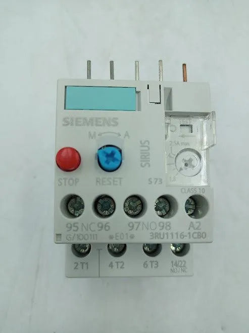 Rele Sobrecarga Siemens 3ru1116-1cb0 - 1,8a - 2,5a - Cabo Eletro