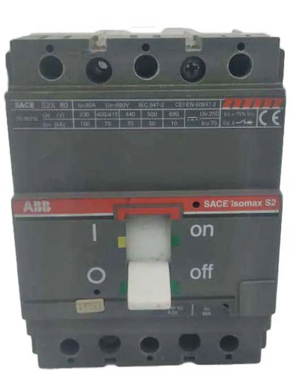 Disjuntor ABB Sace Isomax S2 x 80 3P 42A 415v - Cabo Eletro