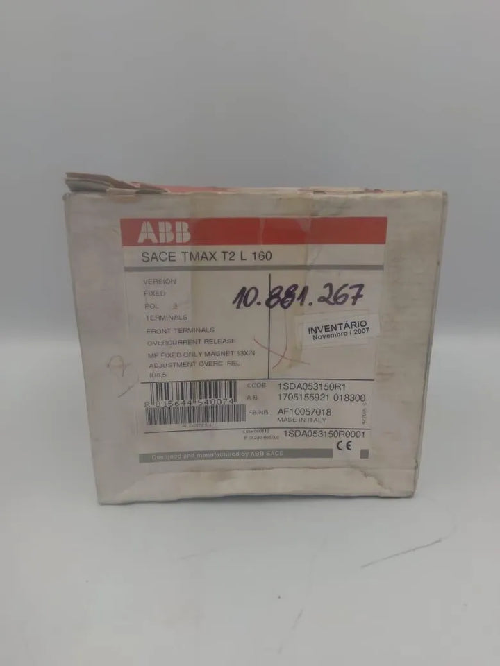 Disjuntor ABB Sace TMAX T2 L 160 3P 6,5A 690v - Cabo Eletro