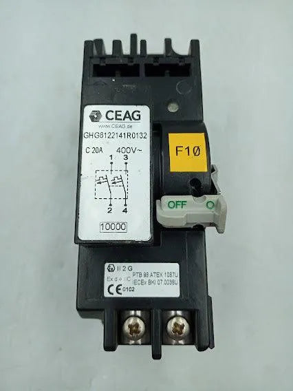 Mini Disjuntor Ceag Ptb 98 Atex 1087u Ghg6122141r 20a 400v. - Cabo Eletro