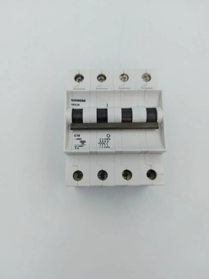 Disjuntor Siemens 5SX26 C16 4P 400V kit 3Pçs - Cabo Eletro