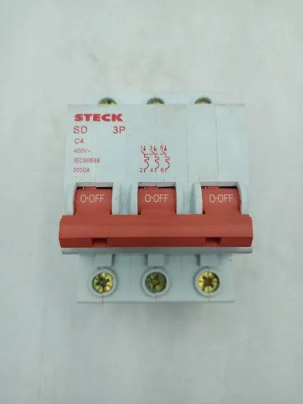 Disjuntor Steck Sd 3 Polos C4 400v - Cabo Eletro