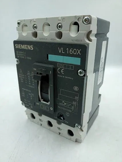 Disjuntor Siemens 3vl1703-1dd33-0aa0 32a 3p 220 - Cabo Eletro