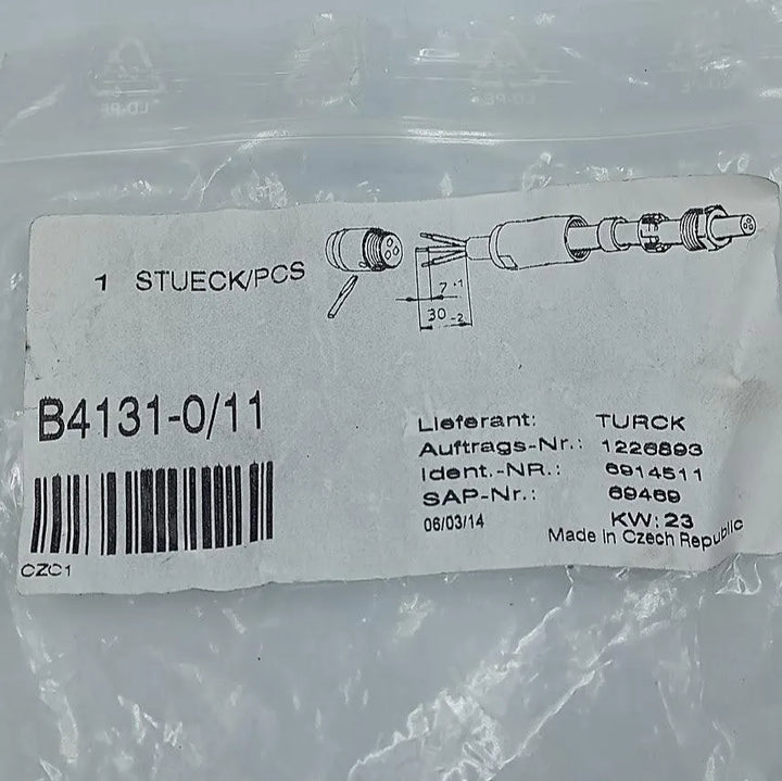 Conector Turck B4131-0/11 - Cabo Eletro