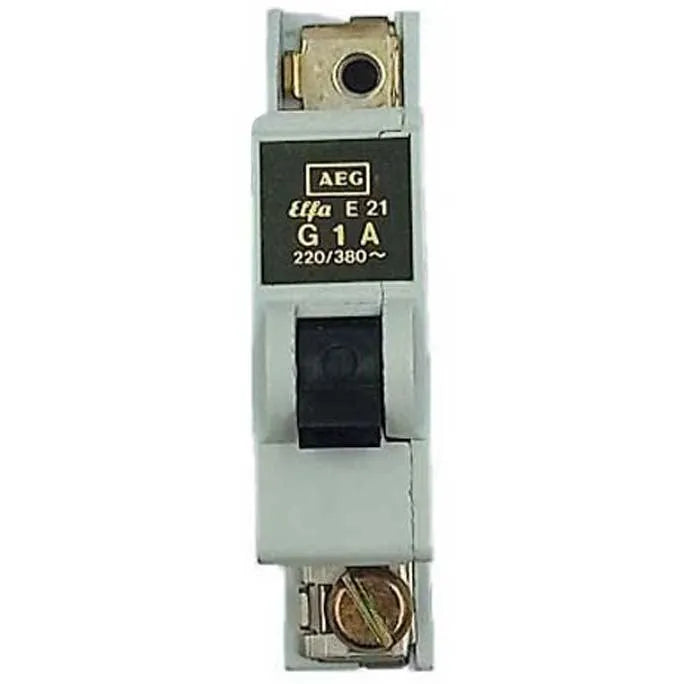 Disjuntor Miniatura AEG Effa E 21 G 1A 220/380V - Cabo Eletro