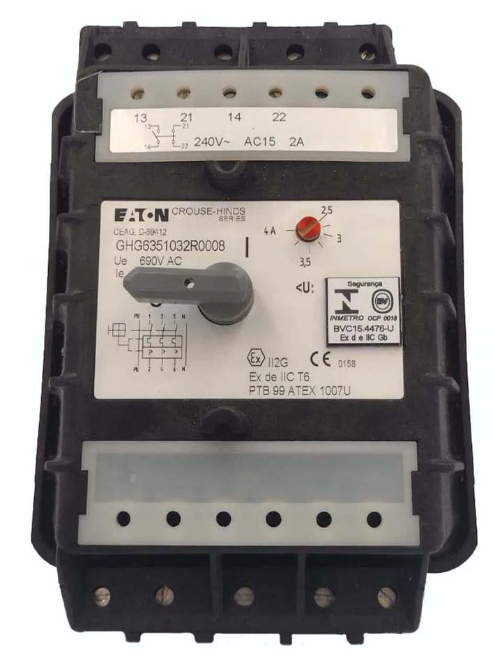 Disjuntor Motor Eaton GHG6351032R0008 2,5-4,0A - Cabo Eletro