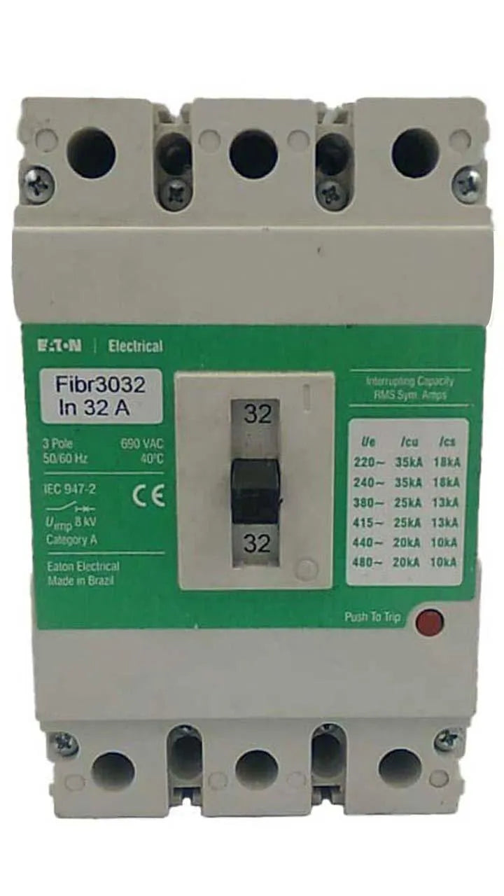 Disjuntor Eaton Fibr3032 3P 32A 690v - Cabo Eletro