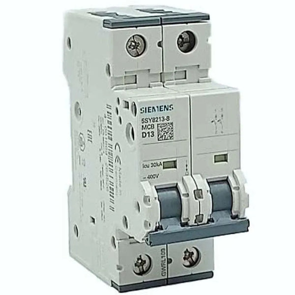 Disjuntor Miniatura Siemens 5SY8213-8 D13 400V 2P 30KA - Cabo Eletro