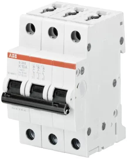 Mini Disjuntor Abb S 203 K 10A 3P 400V - Cabo Eletro