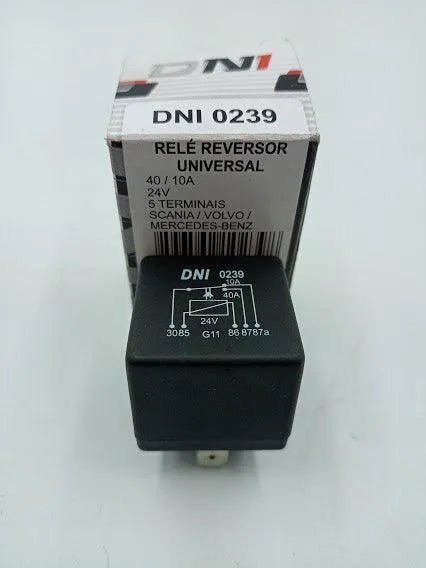 Rele Reversor Universal Dni 40a/10a 5 Terminais 0239 - Cabo Eletro