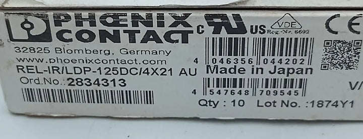 Rele Rel-ir/ldp-110dc/4x21au 2834119 Phoenix Contact - Cabo Eletro