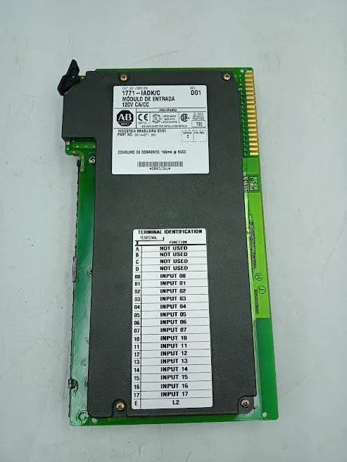 Modulo De Entrada 120v Ca/cc 1771-iadk/c Allen Bradley - Cabo Eletro