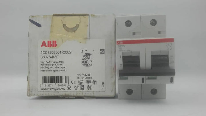 Mini Disjuntor Abb S802S K80 240/415V 50KA - Cabo Eletro