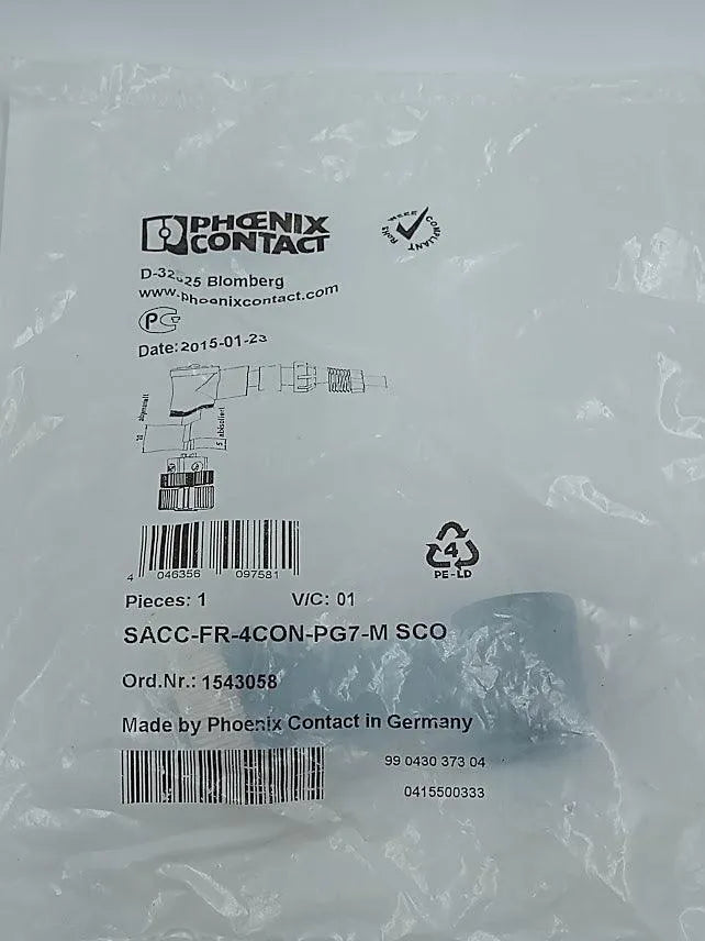 Conector Phoenix Contact SACC-FR-4CONPG7-M SCO 1543058 Kit 3 - Cabo Eletro