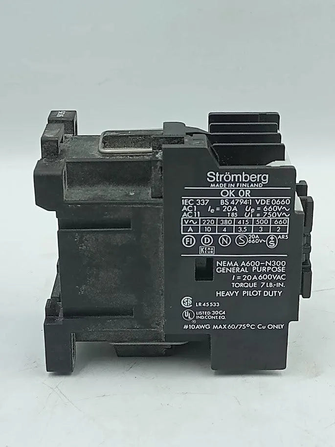 Contator Strömberg OK 0R 750V 20A - Cabo Eletro