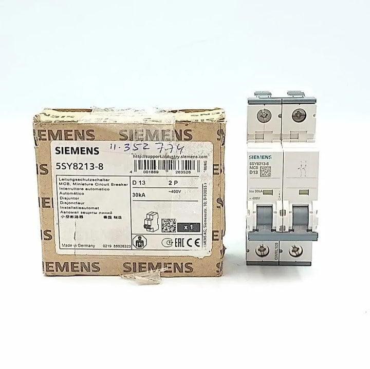 Disjuntor Miniatura Siemens 5SY8213-8 D13 400V 2P 30KA - Cabo Eletro